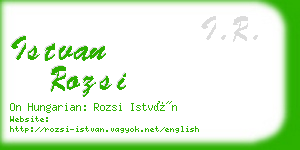 istvan rozsi business card